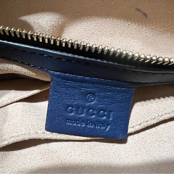 Gucci soft signature tote bag blue pre-owned - Picture 12 of 14